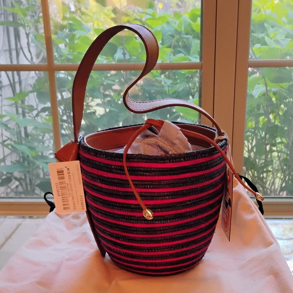 Cesta Collective Lunch Pail Bag NWT  Navy/ Reddish Burgundy